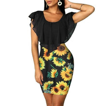 Load image into Gallery viewer, Printed Bodycon Holiday Party Short Mini Dress