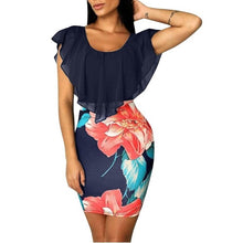 Load image into Gallery viewer, Printed Bodycon Holiday Party Short Mini Dress