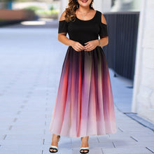 Load image into Gallery viewer, New Hollow Out Print Plus Size Dresses
