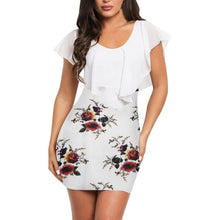 Load image into Gallery viewer, Printed Bodycon Holiday Party Short Mini Dress

