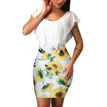 Load image into Gallery viewer, Printed Bodycon Holiday Party Short Mini Dress
