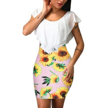 Load image into Gallery viewer, Printed Bodycon Holiday Party Short Mini Dress
