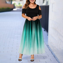 Load image into Gallery viewer, New Hollow Out Print Plus Size Dresses
