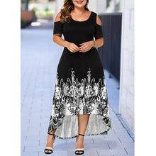 Load image into Gallery viewer, New Hollow Out Print Plus Size Dresses
