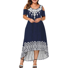 Load image into Gallery viewer, New Hollow Out Print Plus Size Dresses
